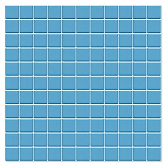 Mosaik Klinker Mosaicos Azul Blå Blank 32x32 (3x3) cm
